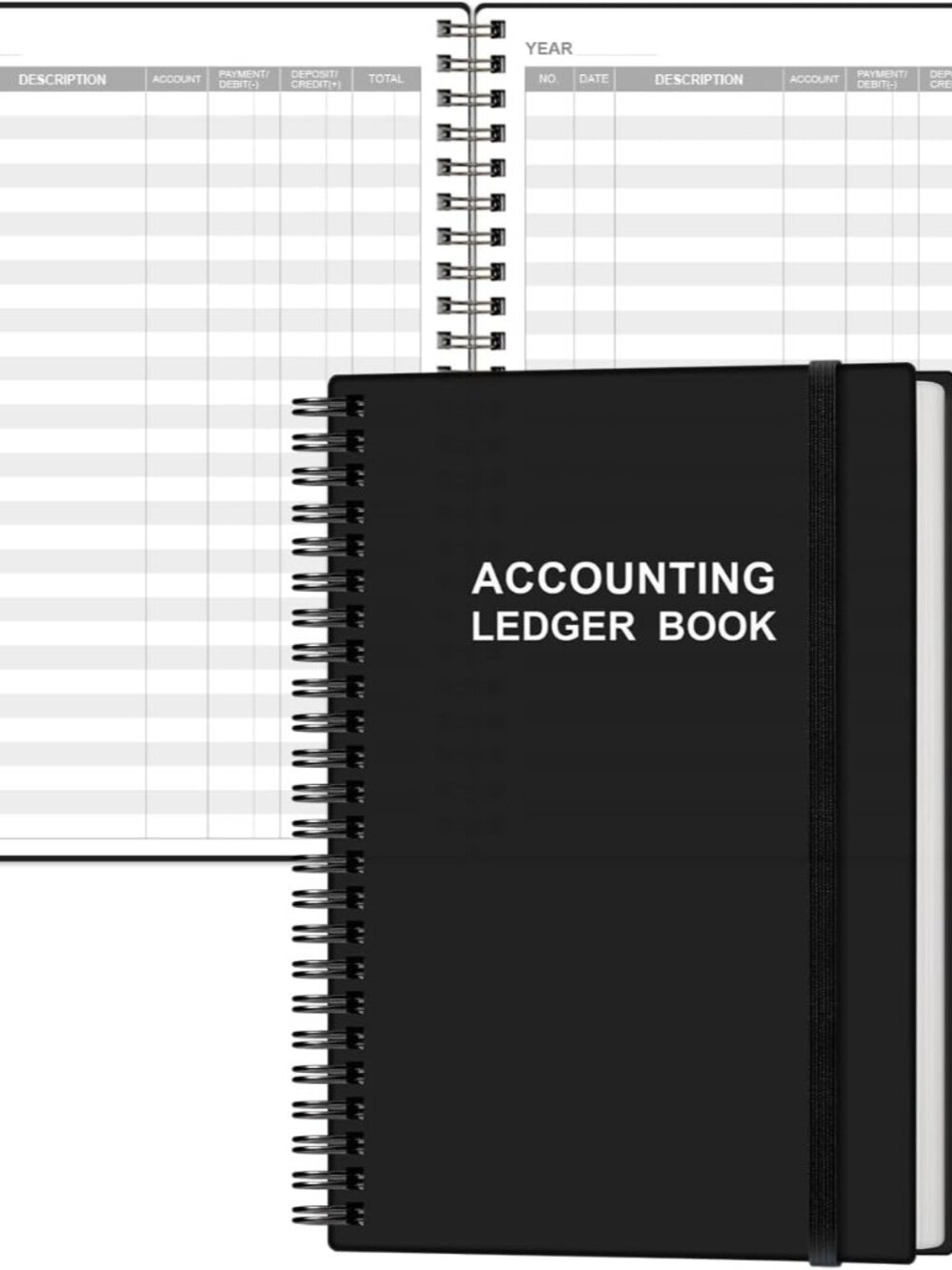 ing Ledger Book - A5 Ledger Book for Bookkeeping, Small Businesses & Personal Us